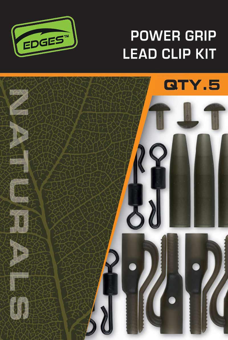 Edges Naturals Power Grip Lead Clip Kit x 5