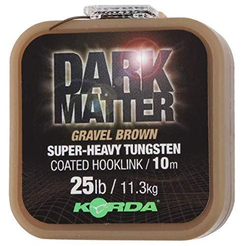 Dark Matter Tungsten Coated Hooklink Gravel Brown 18lb/ 8.1kg 10m