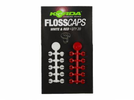 Floss Caps White/Red