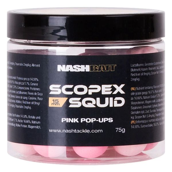 Scopex Squid Pink 15ｍｍ Pop Ups Pink