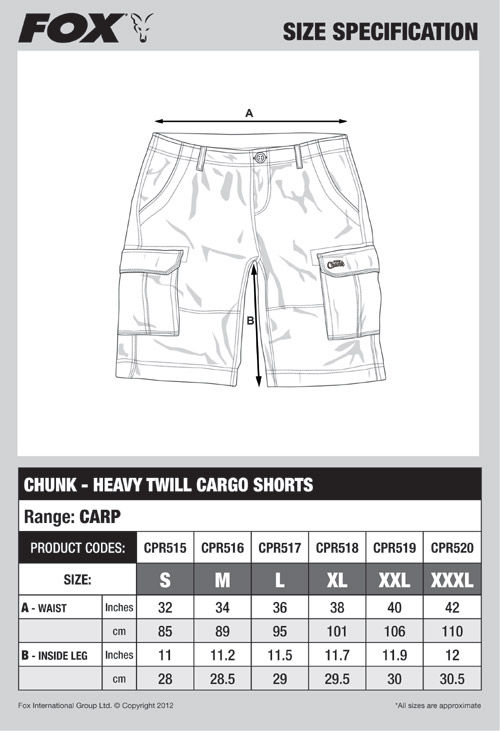 Chunk Cargo Shorts XL Size