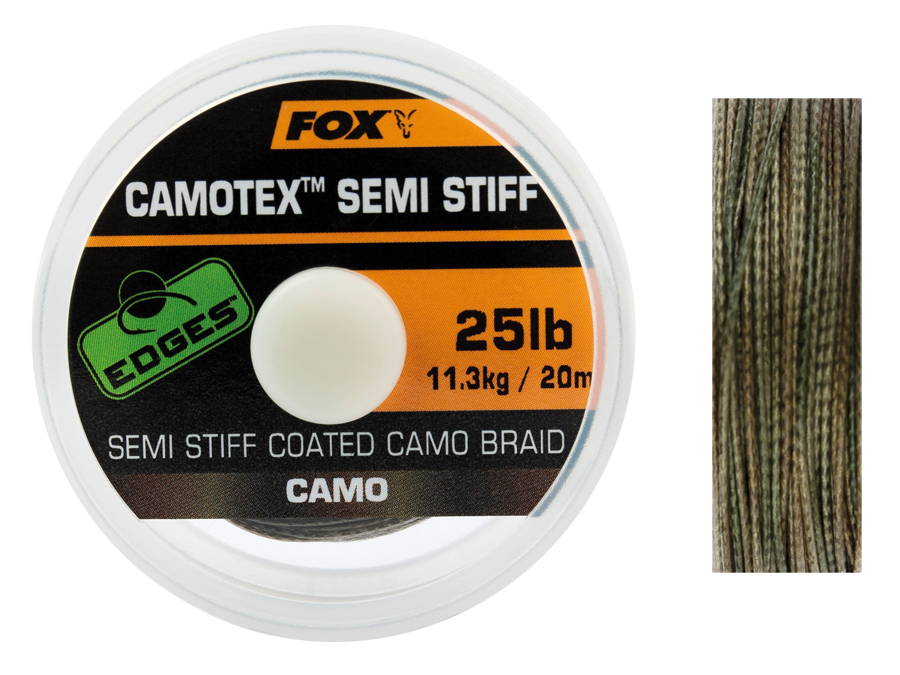 Edges Camotex Semi Stiff Camo 25lb/11.3kg 20m